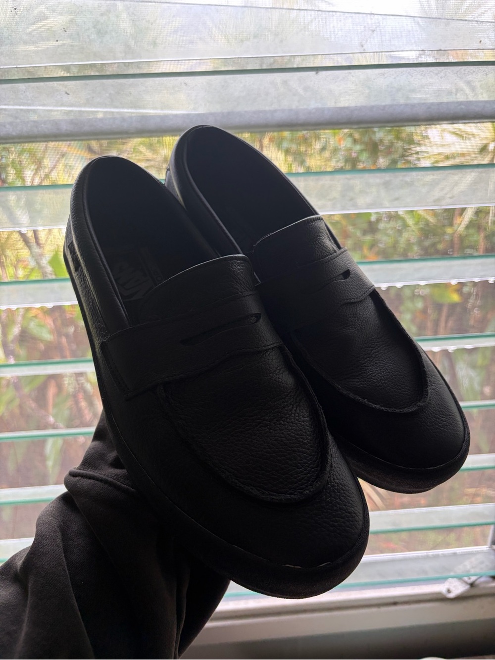 Vans Skate Loafer Leather Black / Mens Sz: 9.5